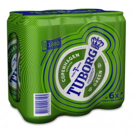   Tuborg Пиво світле  Green 4.6% 0.5 л з/б (4820250943195)