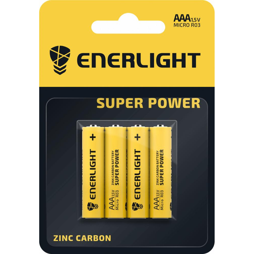 Enerlight AA bat ZnC 4шт Super Power 80030104 - зображення 1