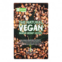   She's Lab Маска для обличчя  The Natural Vegan Насіння Конопель, 20 г