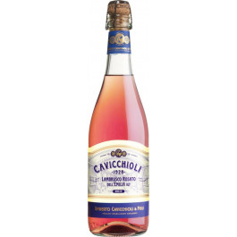   Cavicchioli Вино  Lambrusco Rosato dell'Emilia IGT Dolce 0,75 л напівсолодке ламбруско (lambrusco) рожеве (80019