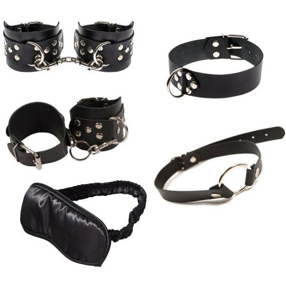 Slash BDSM Leather Set, черный (2000000047850) - зображення 1