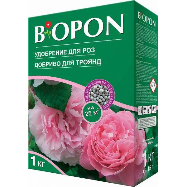 Biopon Добриво гранульоване для троянд 1кг (5904517062368) - зображення 1