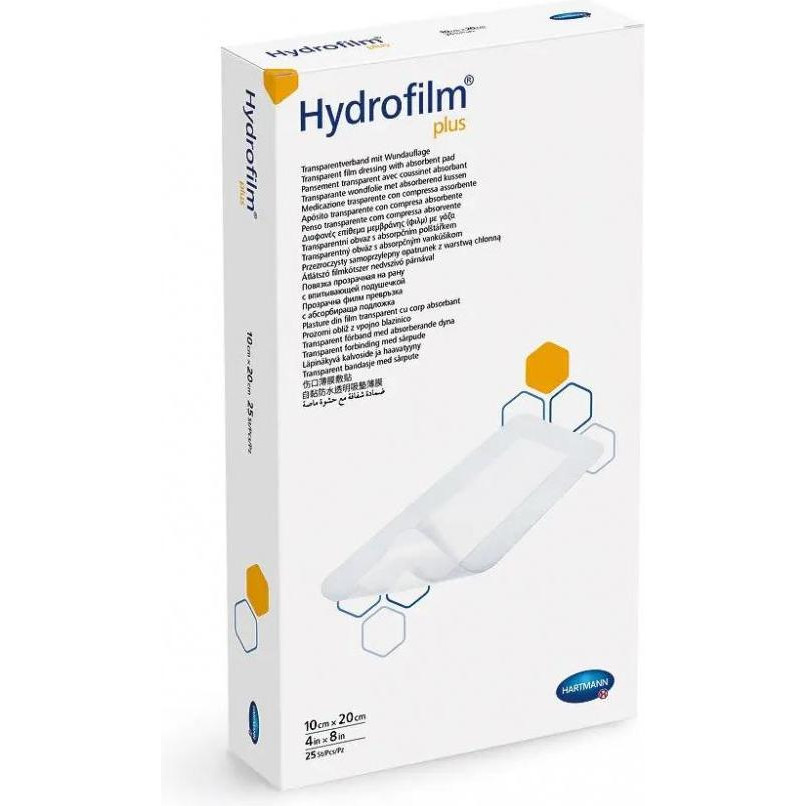 Hartmann Пов`язка Гідрофілм Плюс ( Hydrofilm Plus) 10см*20см, 1шт. - зображення 1