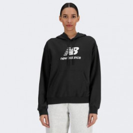   New Balance Чорна жіноча кофта  Hoodie NB Stacked Logo nblWT41504BK