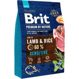   Brit Premium Sensitive Lamb and Rice 3 кг (170843/6628)