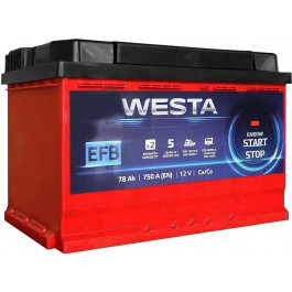   Westa 6CT-78 АзЕ RED EFB Start-Stop (WEFB780)