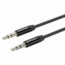   USAMS 3.5 mm Jack - 3.5 mm Jack 1m Black (YP-01)