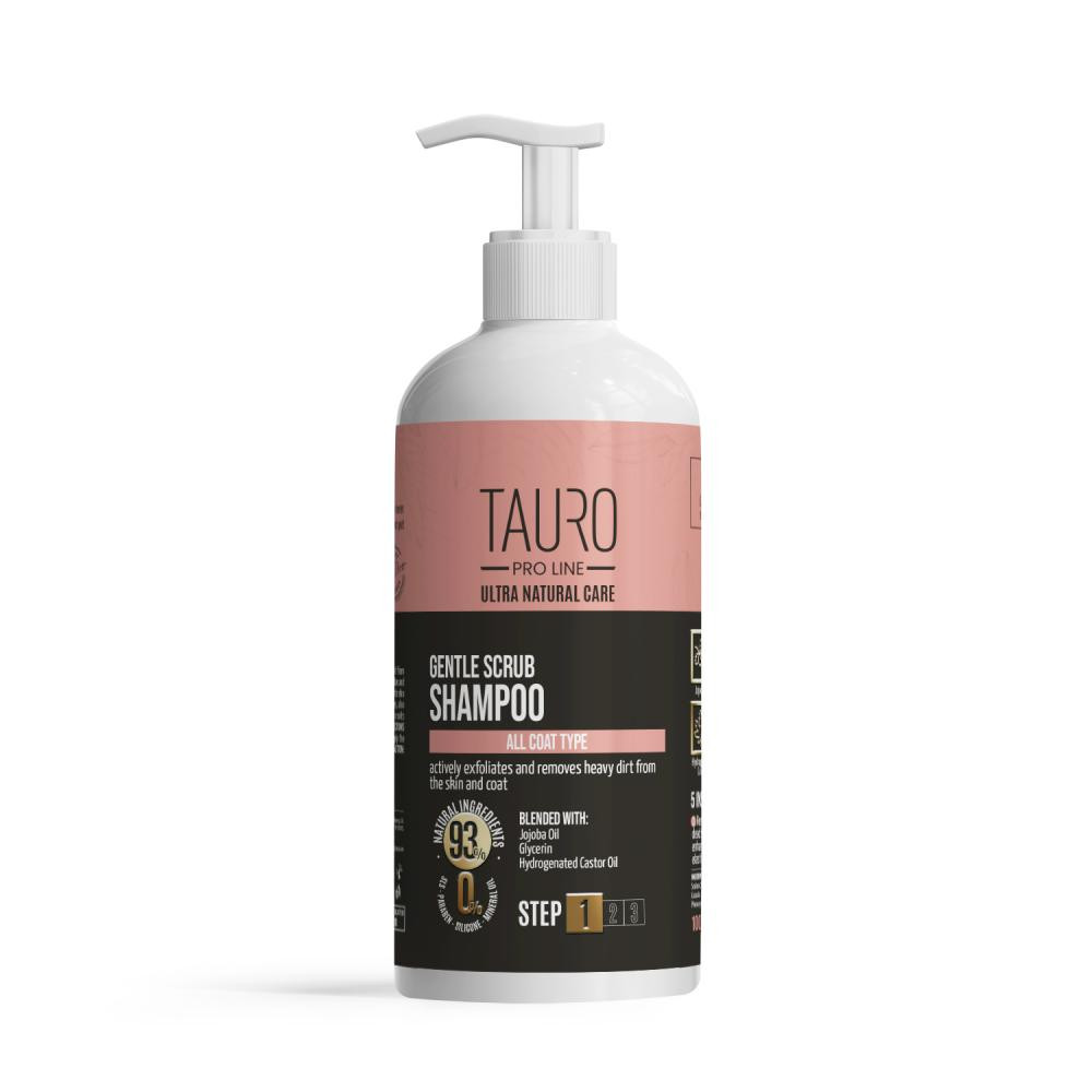 Tauro Pro Line Делікатний шампунь-скраб  Ultra Natural Care Gentle Scrub Shampoo, 1000 мл (TPL63599) - зображення 1