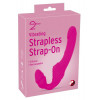 You2Toys Безремневой страпон с вибрацией Vibrating Strapless Strap-On розовый 21,8 см (61325939820000) - зображення 3