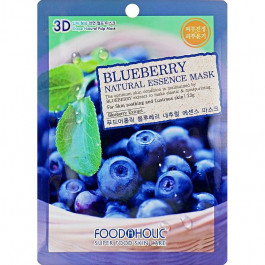   Food a Holic Маска тканевая  Natural Essence Mask Blueberry Экстракт Черники 23 г (8809348600734)