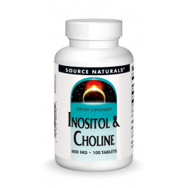   Source Naturals Inositol&Choline, 800 mg, 100 Tab