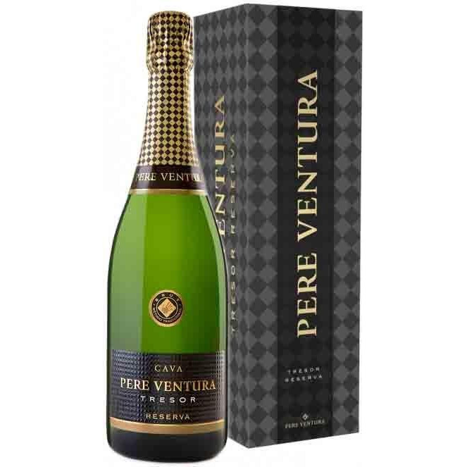 Pere Ventura Вино  Tresor Reserva Cava Brut Nature 0,75 л брют кава (сava) біле (8426998207757) - зображення 1