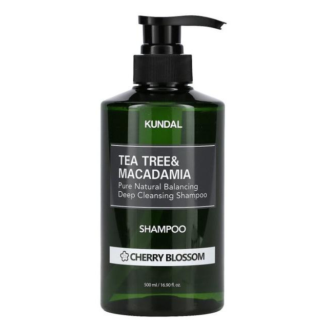 KUNDAL Шампунь для волосся  Tea Tree & Macadamia Deep Cleansing Shampoo Cherry Blossom проти лупи з аромато - зображення 1