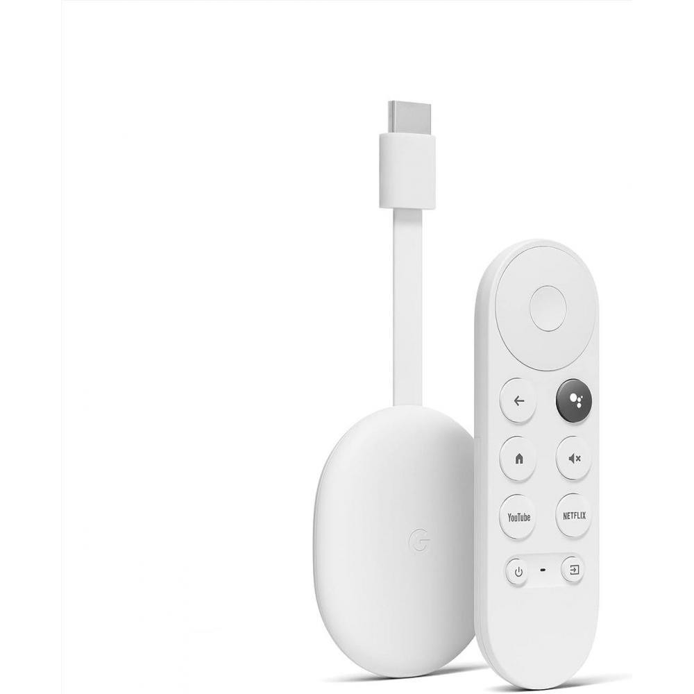 Google Chromecast HD with Google TV Snow (GA03131) - зображення 1