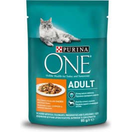   Purina One Adult с курицей и зеленой фасолью 85 г (7613038255743)