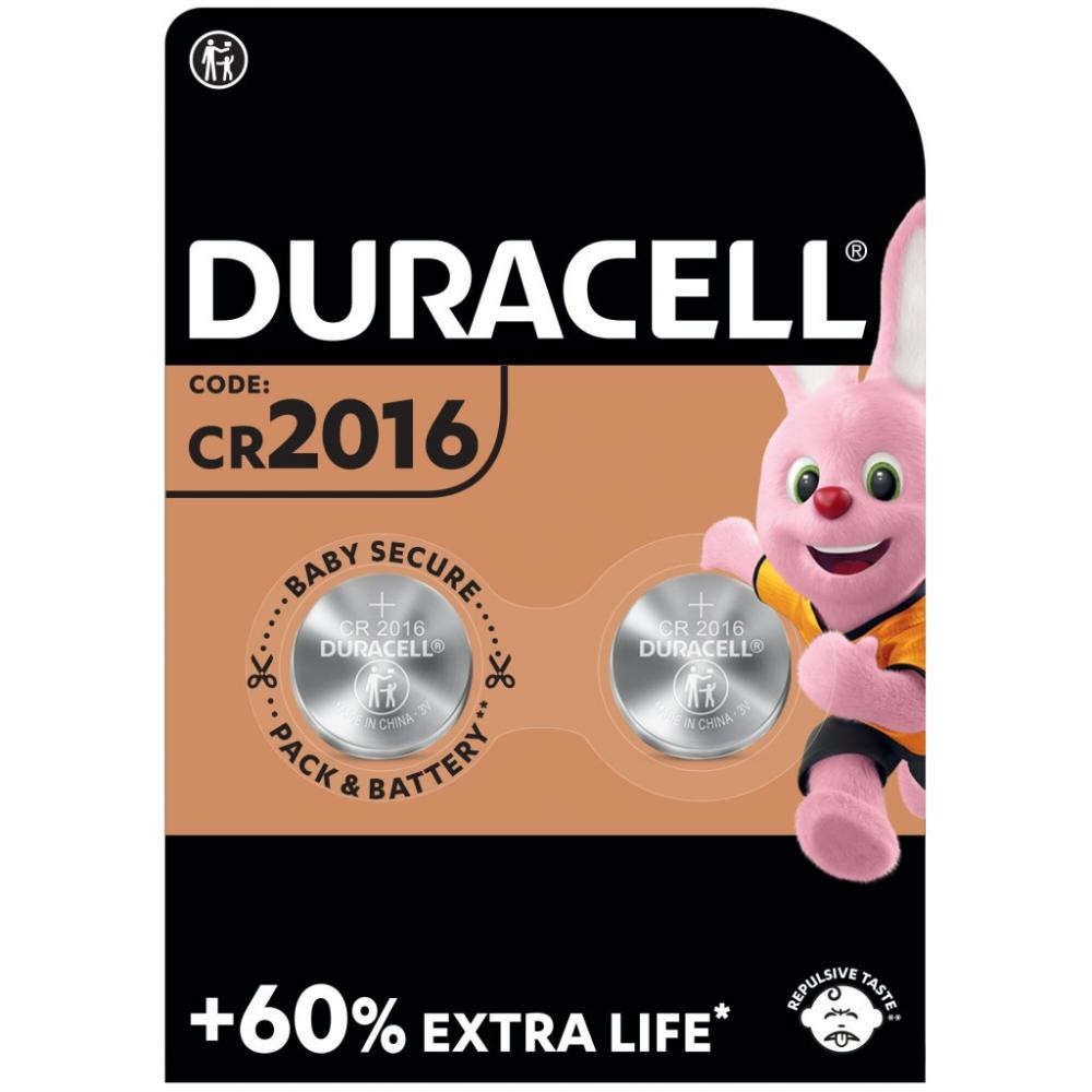 Duracell CR-2016 bat(3B) Lithium 2шт 5007667 - зображення 1