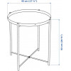 IKEA ИКЕА ГЛАДОМ, 305.137.63 - Стол сервировочный, темно-серо-бежевый, 45x53 см - зображення 8