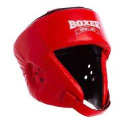   Boxer Sport Line Шлем боксерский открытый 2029 / размер L, красный