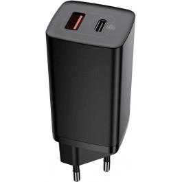   Baseus GaN2 Lite Quick Charger C+U 65W Black (CCGAN2L-B01)