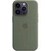 Borofone Silicone Full Case AAA MagSafe IC for iPhone 14 Olive (Orig14Olive) - зображення 1