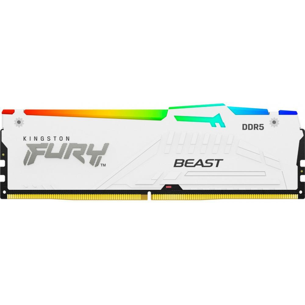 Kingston FURY 16 GB DDR5 5200 MHz Beast RGB EXPO White (KF552C36BWEA-16) - зображення 1