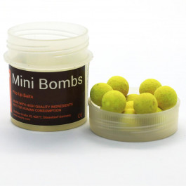   ST Baits Бойлы Mini Bombs Pop Ups «Pineapple & Butyric Yellow/White» 10mm 20g