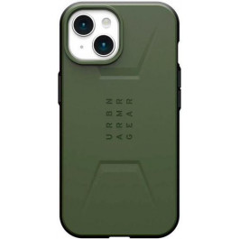   URBAN ARMOR GEAR iPhone 15 Civilian Magsafe, Olive Drab (114287117272)