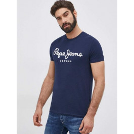   Pepe Jeans Футболка бавовняна чоловіча  London 293149901 XXL Синя (1159812321)