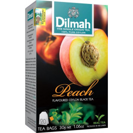   Dilmah Чай  Black Tea Peach Персик 20 x 1.5 г (19312631142256)