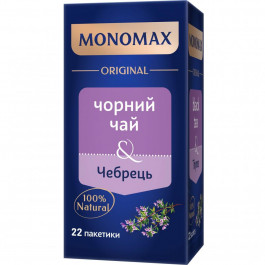   Мономах Чай чорний  Чебрець 44 г (22 шт. х 2 г) (4823115402271)