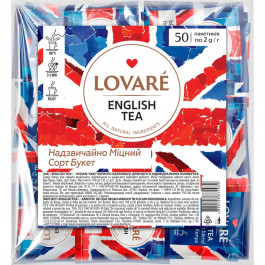   Lovare Чай чорний  English tea 100 г (50 шт. х 2 г) (4820198872939)