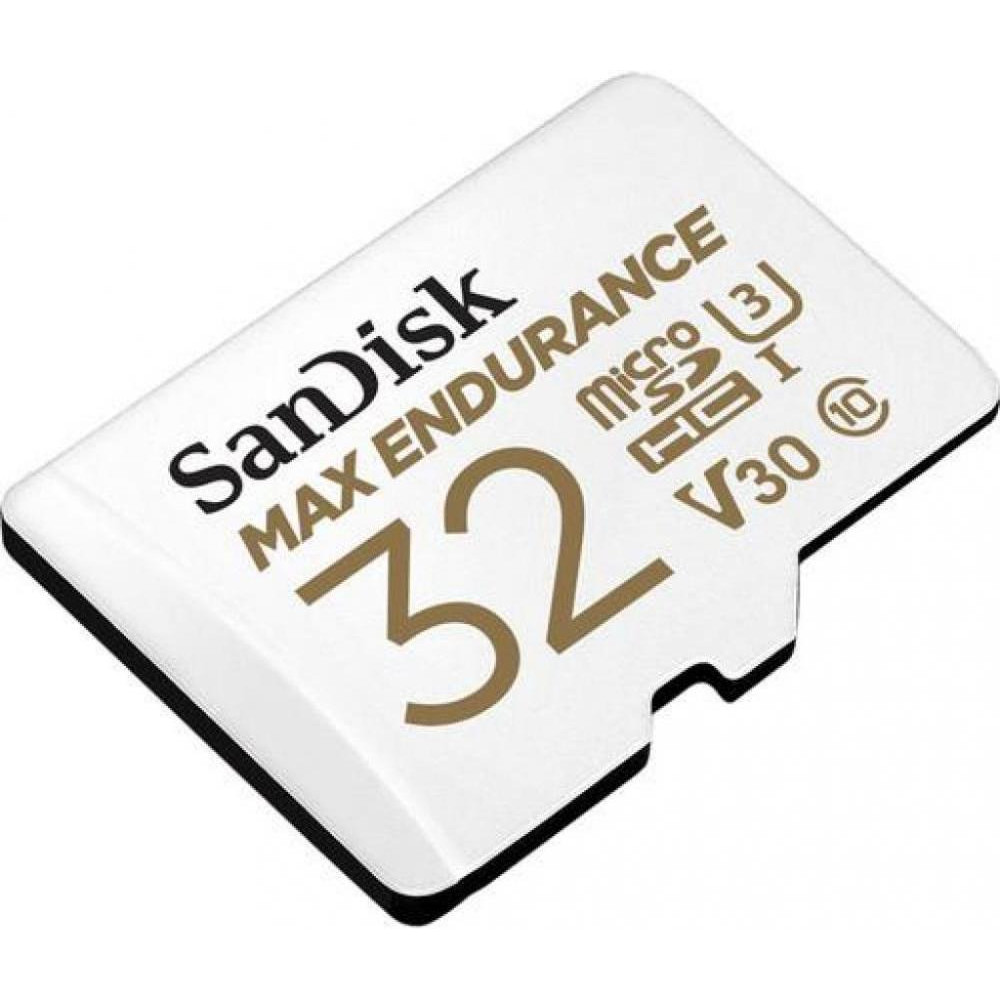 SanDisk 32 GB microSDHC Max Endurance UHS-I U3 V30 + SD adapter SDSQQVR-032G-GN6IA - зображення 1