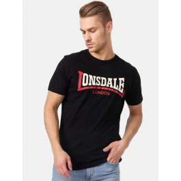   Lonsdale Футболка бавовняна довга чоловіча  113170-1000 S Black (4250206358696)