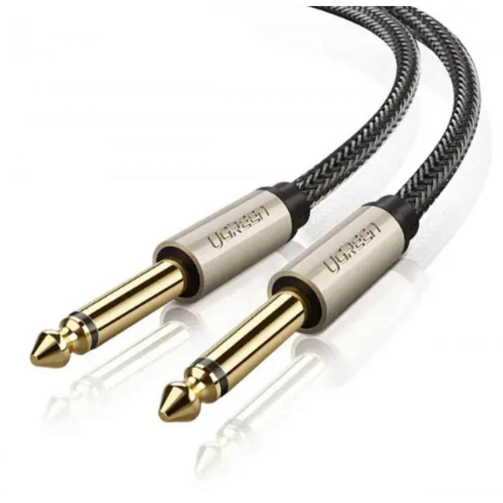 UGREEN AV128 Jack 6.5mm Male to Male Audio Cable 2m Gray (10638) - зображення 1