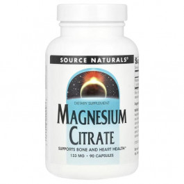   Source Naturals Magnesium Citrate 133 mg 90 Capsules