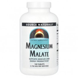   Source Naturals Magnesium Malate 180 Tablets