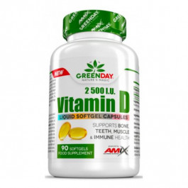   Amix GreenDay Vitamin D3 2500 I.U. 90 капсул