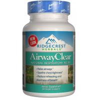   RidgeCrest Herbals Натуральный Респираторный Комплекс, AirwayClear, RidgeCrest Herbals, 60 гелевых капсул