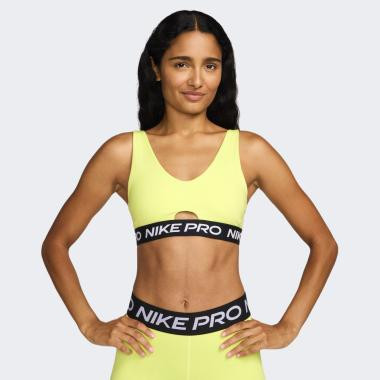 Nike Жовтий жіночий топ  W NP INDY PLUNGE BRA SW HF5961-736 M жовтий - зображення 1