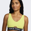 Nike Жовтий жіночий топ  W NP INDY PLUNGE BRA SW HF5961-736 M жовтий - зображення 4