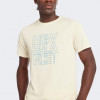 New Balance Бежева чоловіча футболка  Tee Heathertech Gr 4 nblMT43074PAM XXL бежевий - зображення 4