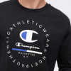 Champion Чорна чоловіча футболка  long sleeve crewneck t-shirt cha220250-NBK XXL чорний - зображення 4