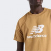 New Balance Бежева чоловіча футболка  Tee Essentials Logo nblMT41502GIN XXL бежевий - зображення 4