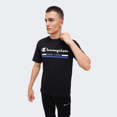 Champion Чорна чоловіча футболка  crewneck t-shirt cha220249-NBK L чорний - зображення 1