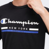 Champion Чорна чоловіча футболка  crewneck t-shirt cha220249-NBK L чорний - зображення 4