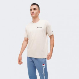   Champion Бежева чоловіча футболка  crewneck t-shirt cha220264-SVL M бежевий