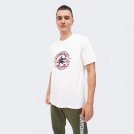   Converse Біла чоловіча футболка  CHUCK REMIX TEE CLASSIC con10026683-102 XXL білий