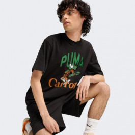   PUMA Чорна чоловіча футболка  X CARROTS Graphic Tee 627443/01 L чорний