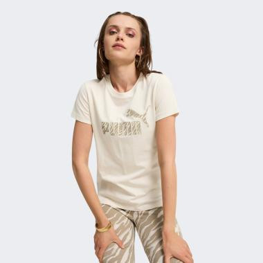 PUMA Бежева жіноча футболка  ESS+ ANIMAL Tee 681490/87 L бежевий - зображення 1