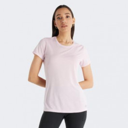   New Balance Рожева жіноча футболка  Tee Core Run Short Sleeve nblWT11205MEY L рожевий